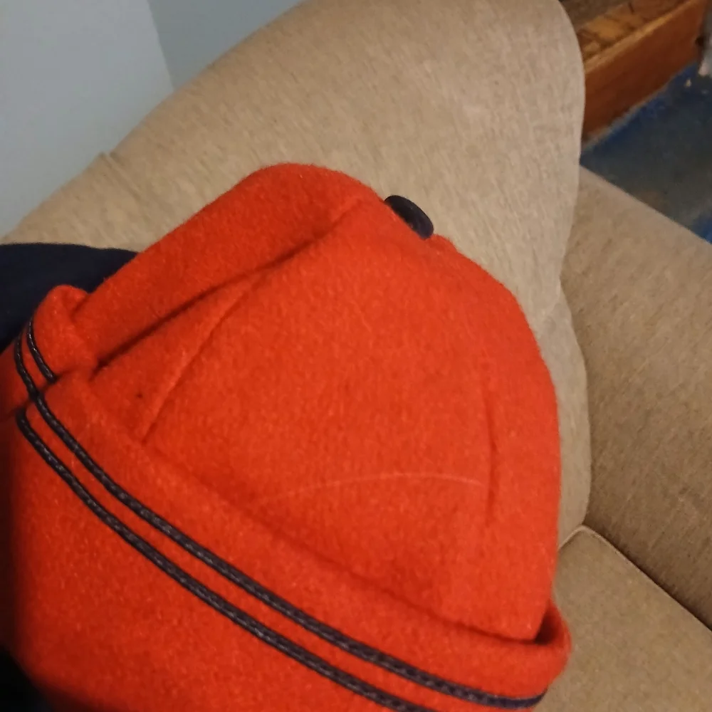 Rothchilds Toddler Girls. Red and Navy Pea Coat with Hat. Size 3 Toddler. - Picture 12 of 16